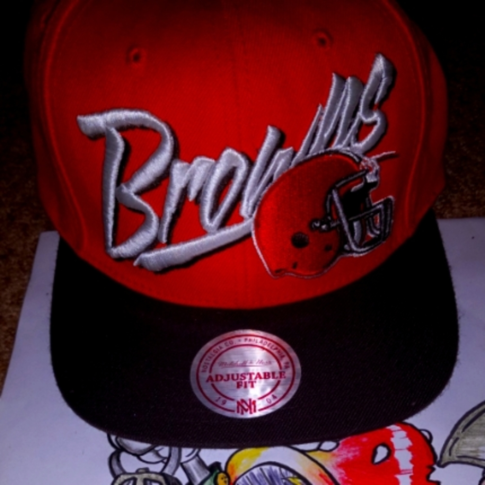 COPY - Mitchell & Ness Browns Vintage, Adjustable, Orange and Black